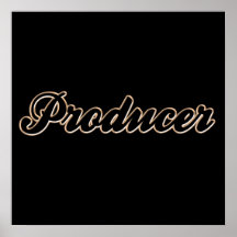 Producer Baseball Style Print