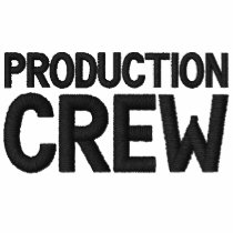 Production, CREW embroidered shirts