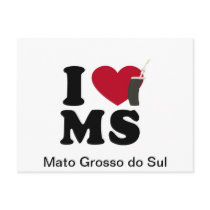 Produtos I Love MS Cartoes Postais