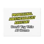 Professional Anaesthesiologist Assistant .. Joke Postcards