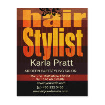 Professional Beauty Salon Spa Hairstylist Full Color Flyer