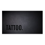 Professional Black Out Tattoo Business Card