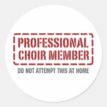 Professional Choir Member Stickers