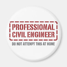 Professional Civil Engineer Refrigerator Magnet