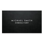 Professional Elegant Modern Black Plain Simple Business Cards