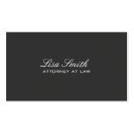 Professional Elegant Simple Plain Attorney Black Business Card Template