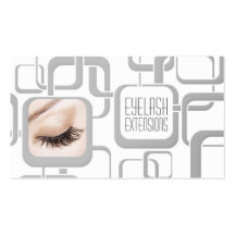 Professional eyelash extensions business card