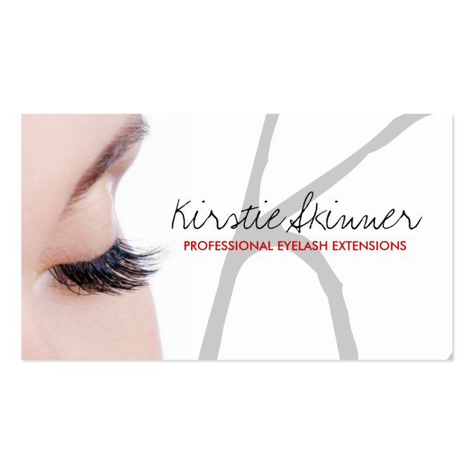 Professional Eyelash Extensions Business Cards