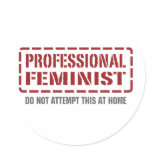 Professional Feminist stickers
