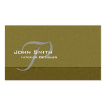 Professional Gold Effects Business Card Monogram