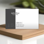 professional greys (with initials) business cards