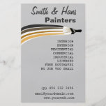 Professional House Painter Edit Hitting Customize Flyer