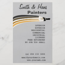 Professional House Painter Edit Hitting Customize Flyer