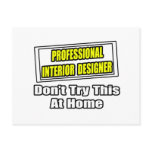 Professional Interior Designer...Joke postcards