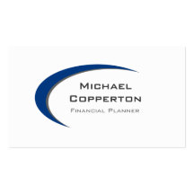 Professional Logo Business Card Blue Curve