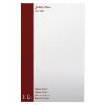 professional maroons stationery