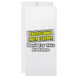 Professional Math Teacher...Joke rack cards