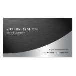 Professional Metal Elegant Modern Plain Black Business Cards