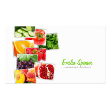Professional nutritionist business card