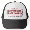 Professional Park Ranger hats