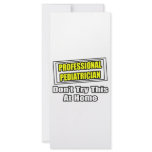 Professional Pediatrician...Joke Rack Card Template