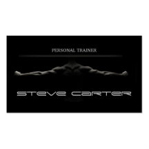 professional Personal Trainer / Bodybuilder Card Business Card Templates