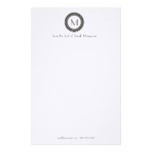 Professional Personalised Monogram Stationery
