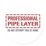 Professional Pipe Layer stickers