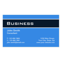 Professional Plain Elegant Modern Blue Simple Business Card Templates