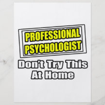 Professional Psychologist...Joke Custom Flyer
