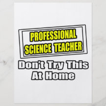 Professional Science Teacher...Joke Personalised Flyer