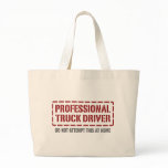 Professional Truck Driver Canvas Bag
