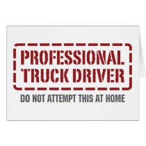 Professional Truck Driver Card
