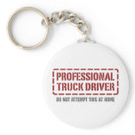 Professional Truck Driver keychains