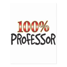 Professor 100 Percent Postcard