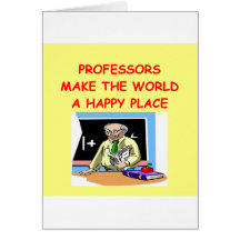 professors greeting card