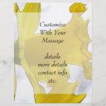 Profile - Bright Yellow Daffodil Flyer Design