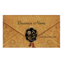 Profile Card Business Antique Envelope Jewel Business Cards