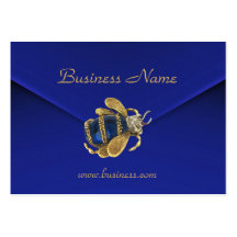 Profile Card Business Rich Blue Velvet Beetle Business Card Template