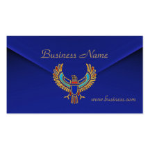 Profile Card Business Rich Blue Velvet Eagle Business Card