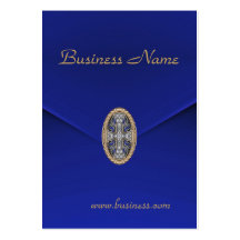 Profile Card Business Rich Blue Velvet Jewel Business Card Template