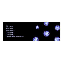 Profile Card: Galactic diamonds Business Card Template