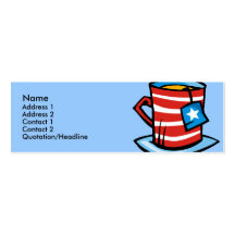 Profile Card Template - Vote Mug Business Card Template