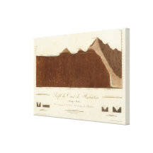 Profile of the Hueheutoca canal Stretched Canvas Prints