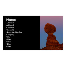 profile or business card, Landscape