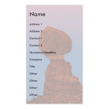 profile or business card, Landscape