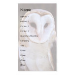 profile or business card, owl