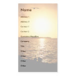 profile or business card, seascape