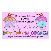 Profile or Business Cards Don't Touch My CUPCAKES!