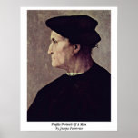 Profile Portrait Of A Man By Jacopo Pontormo posters